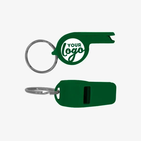 Referee Whistle Keyring with Split Ring